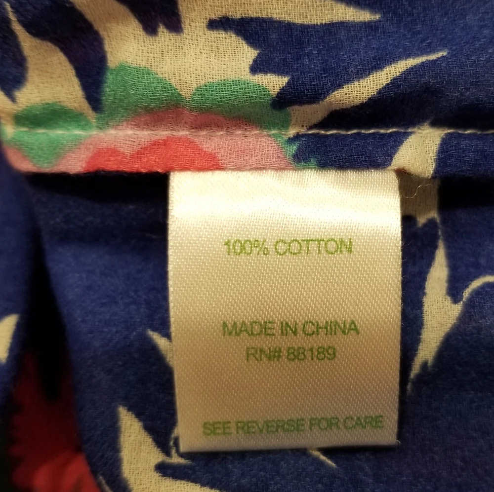 Lilly Pulitzer Lightweight Pink & Blue Floral Tunic Top Sz XS-S - Picture 6 of 11